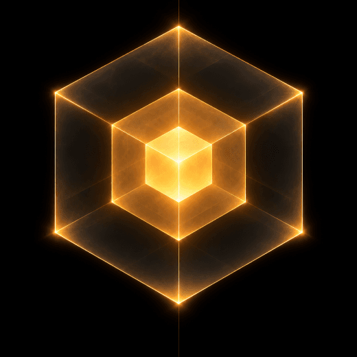 Wireframe cube representing engineering execution