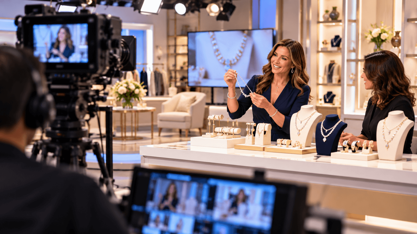A jewelry shopping studio
