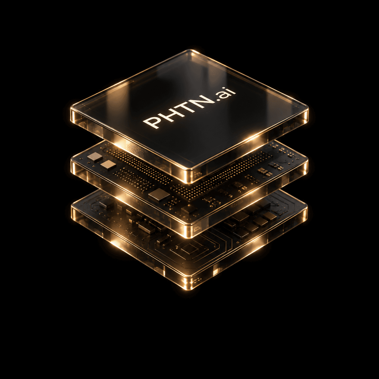 PHTN.ai platform layers connected to four deployment models