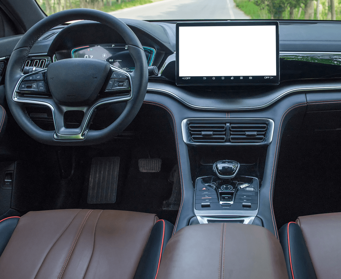 Mercedes-AMG dashboard and steering wheel