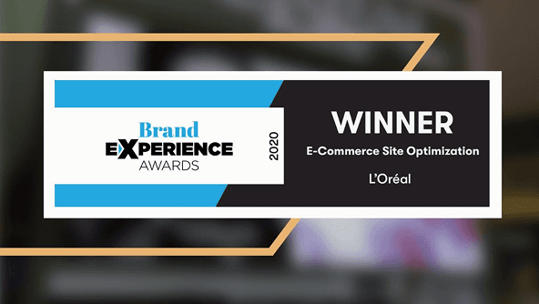 L'Oréal brand experience award graphic