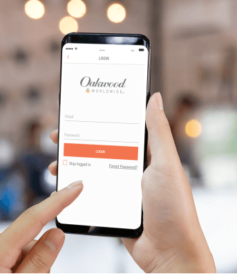 Oakwood Mobile App smart search screen