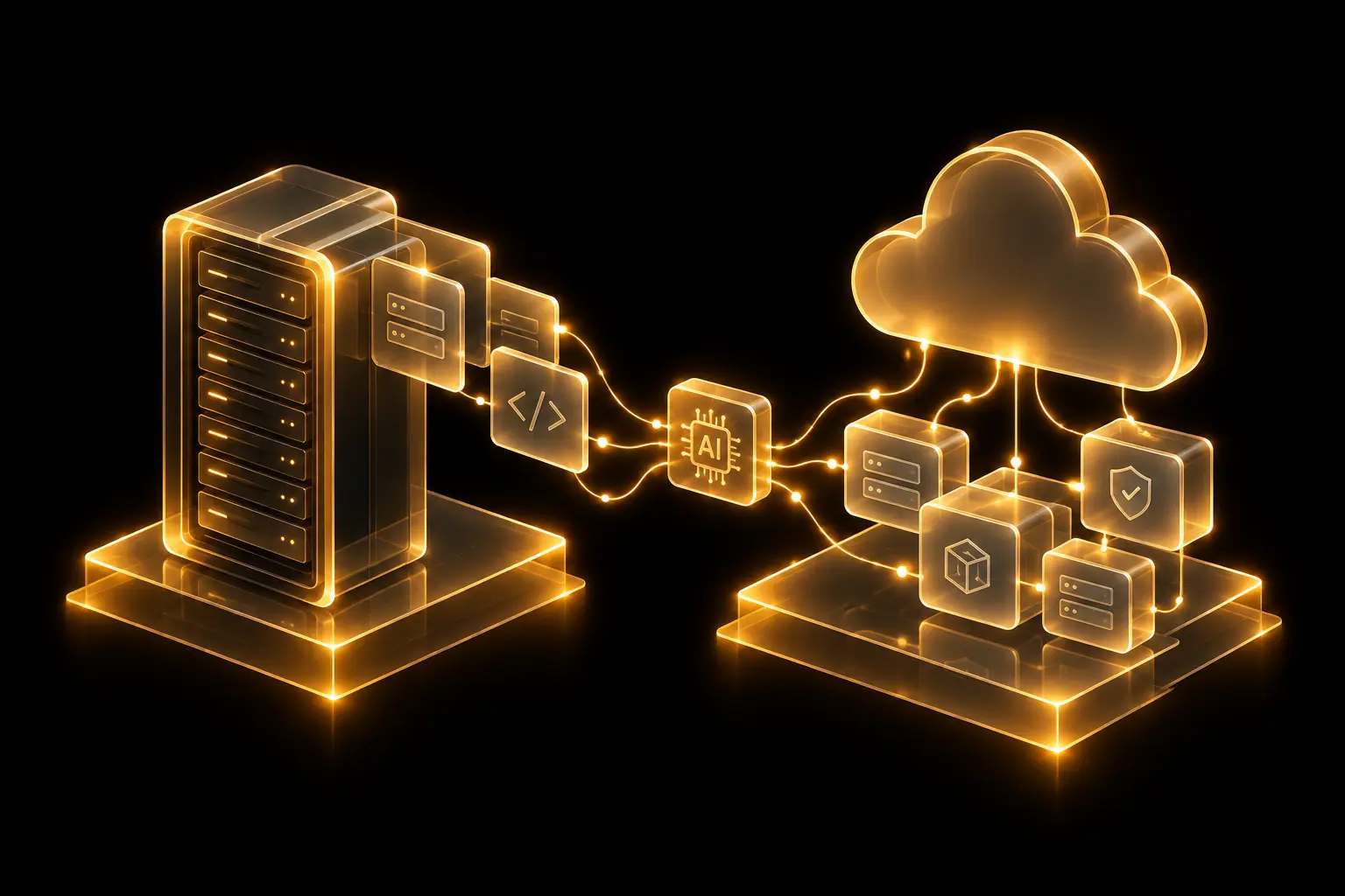 A golden mainframe and cloud architecture model