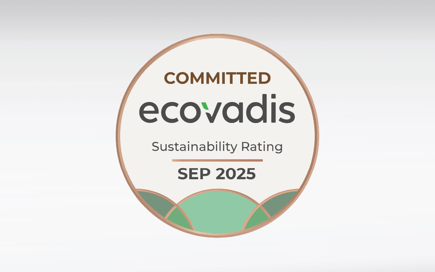 EcoVadis Committed medal for September 2025