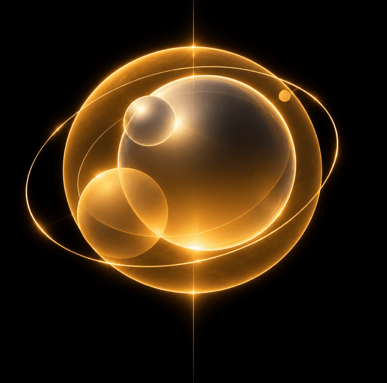 Glowing gold orb representing an AI-accelerated experience