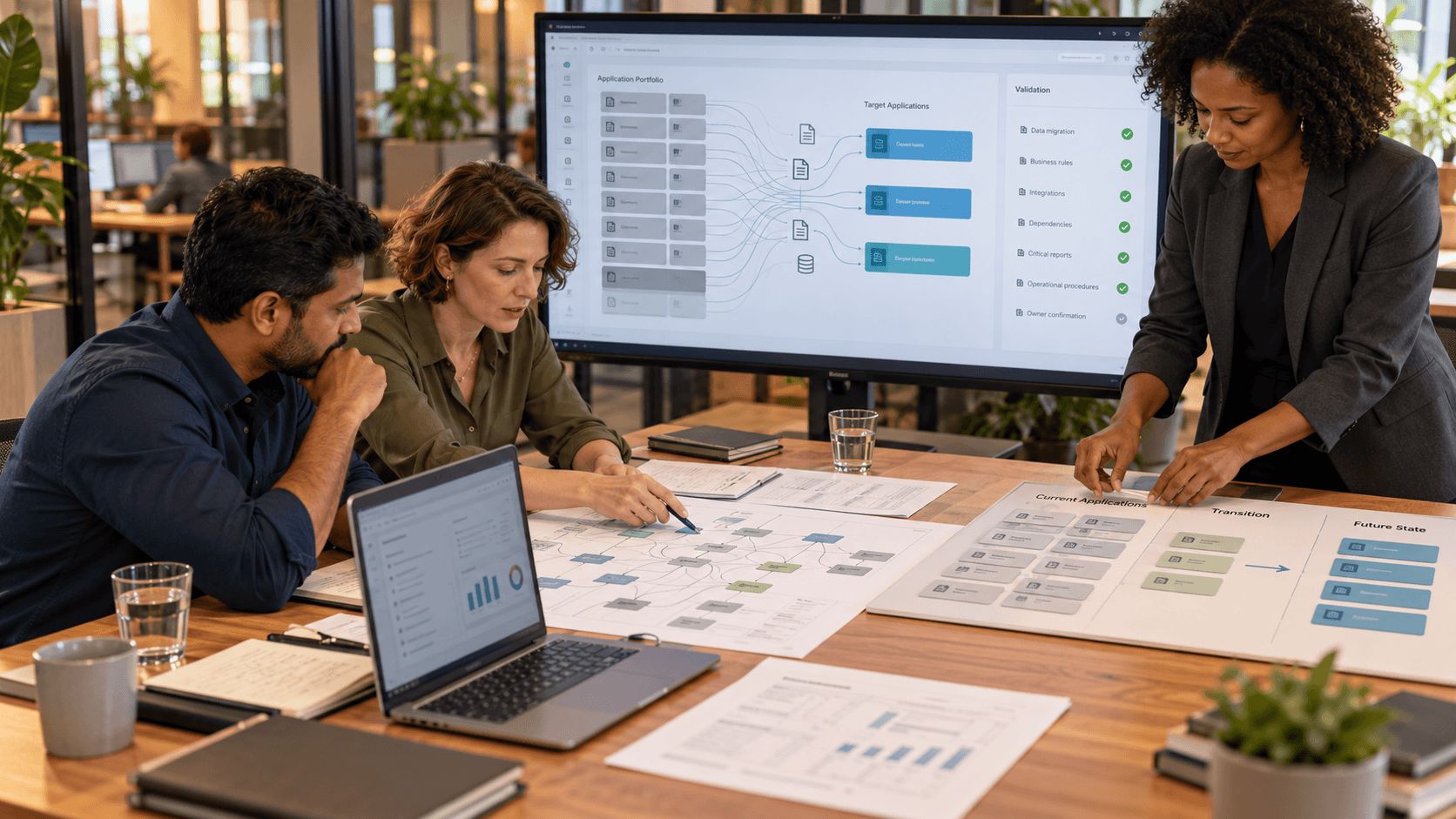 Team planning a modernization program