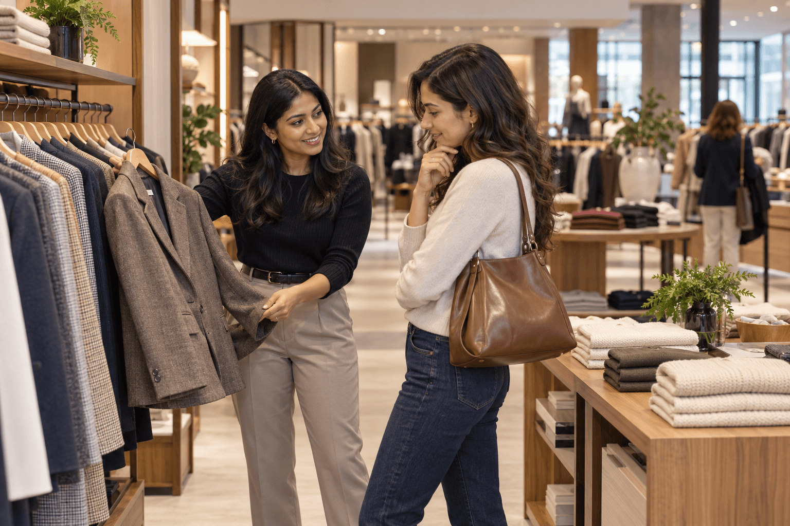 Apparel retail store interior