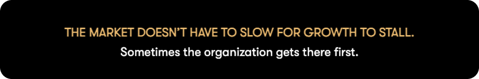 The market does not have to slow for growth to stall